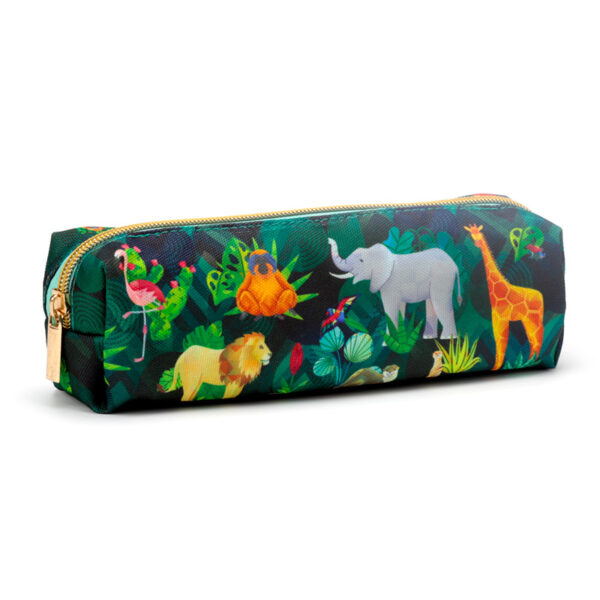 Canvas Pencil Case - Animal Kingdom