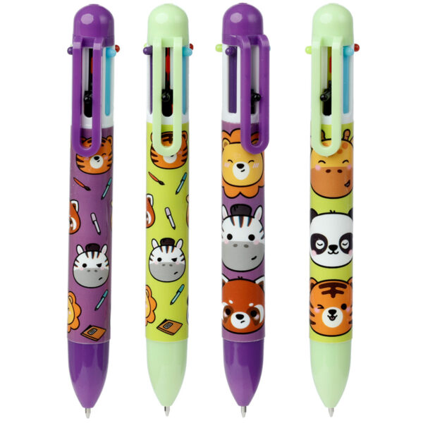 Multi Colour Pen (6 Colours) - Adoramals Wild