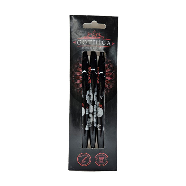 Recycled ABS 3 Piece Pen Set - Gothica