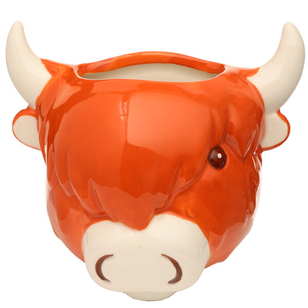 Decorative Ceramic Indoor Wall Planter - Highland Coo Cow