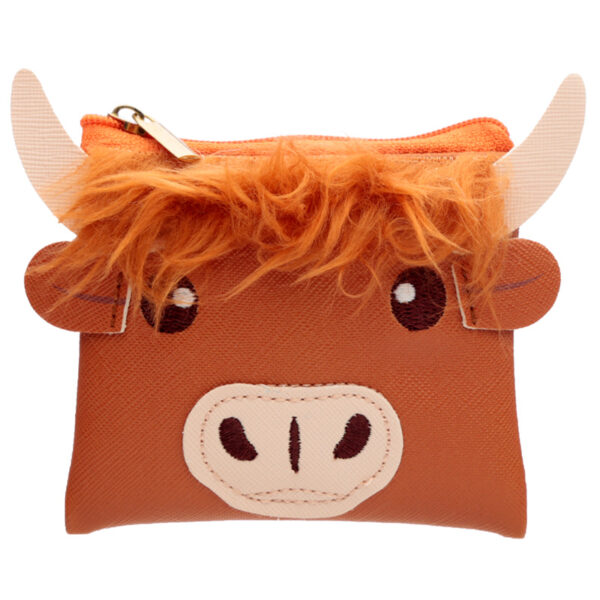 PVC Purse - Highland Coo Cow with Fluffy Fringe