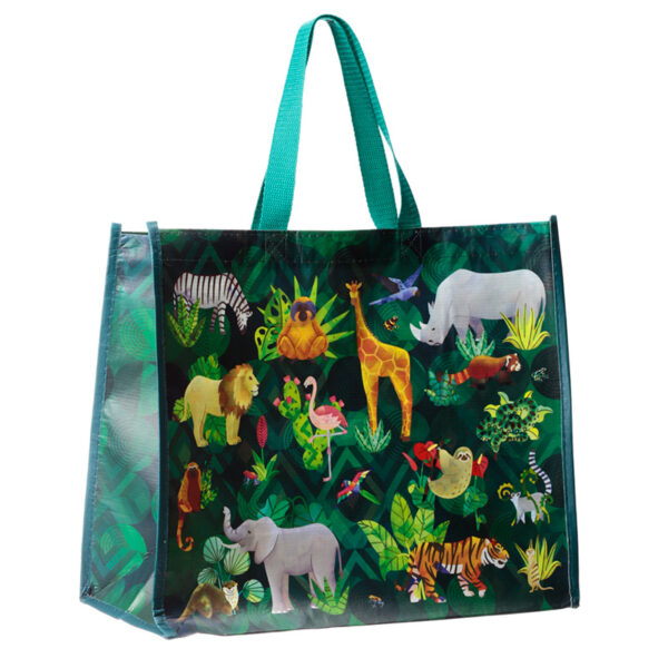 Recycled RPET Reusable Shopping Bag - Animal Kingdom