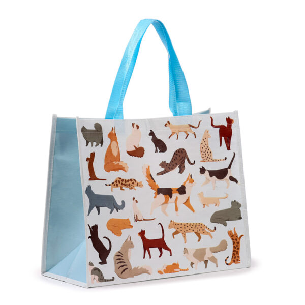 Recycled RPET Reusable Shopping Bag - Feline Fine Cats