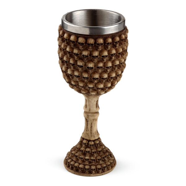 Decorative Gothic Multi Skulls Goblet