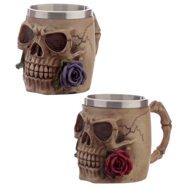 Decorative Tankard - Skulls and Roses