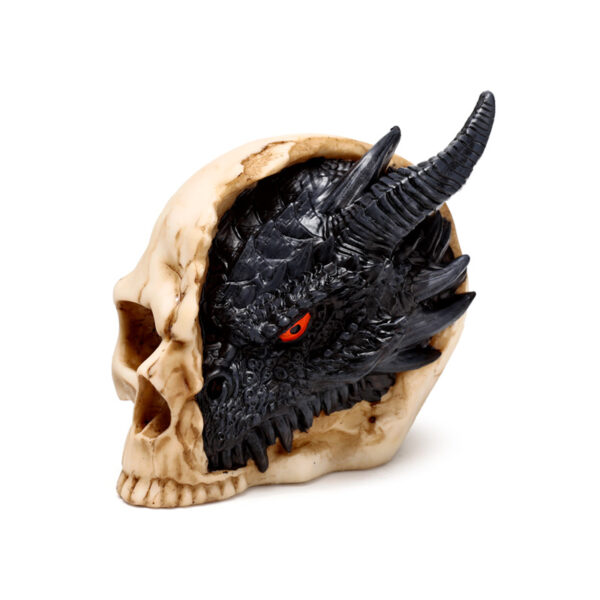 Shadows of Darkness Dragon - Black Dragon in Skull Small