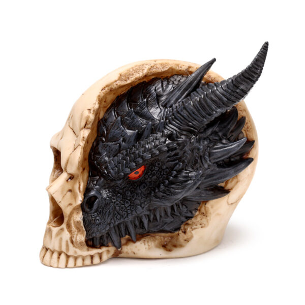 Shadows of Darkness Dragon - Black Dragon in Skull Large