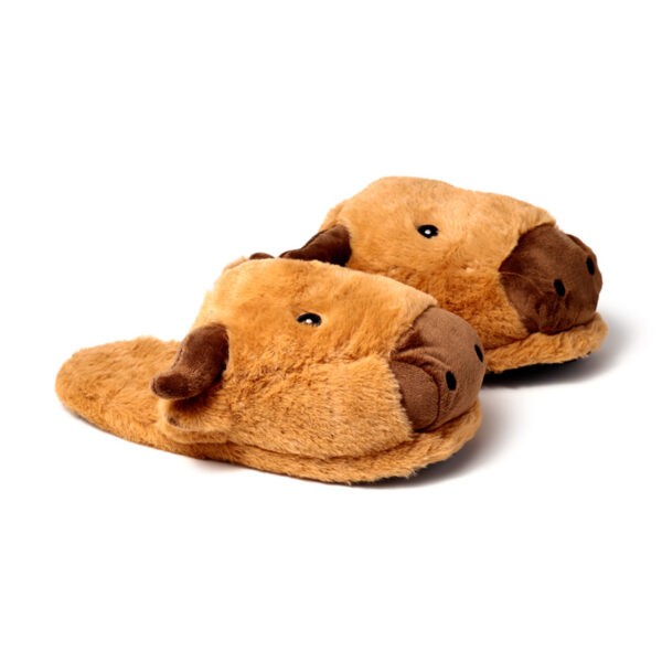 Plush Slippers - Highland Coo