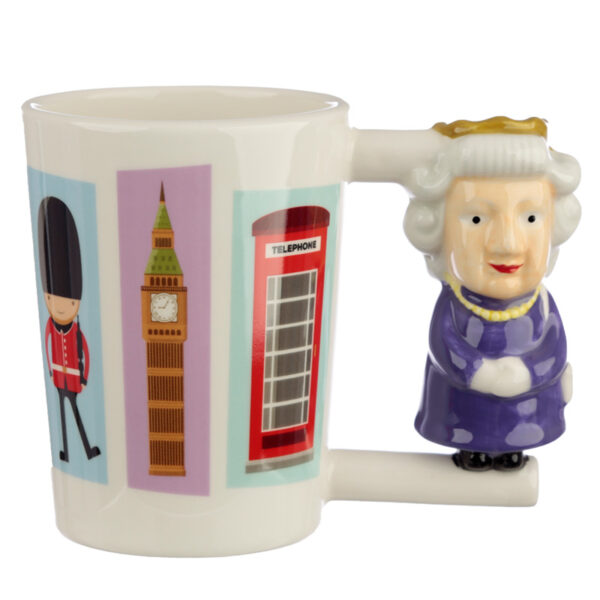 Collectable Shaped Handle Ceramic Mug - Queen