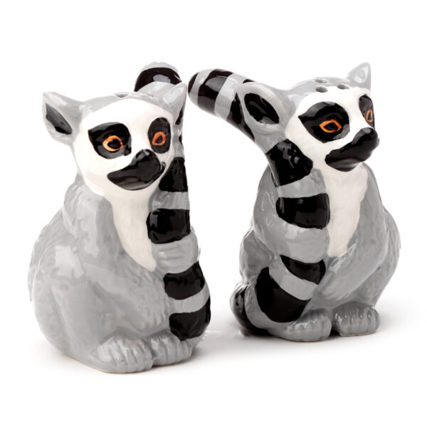 Ceramic Salt & Pepper Set - Lemur