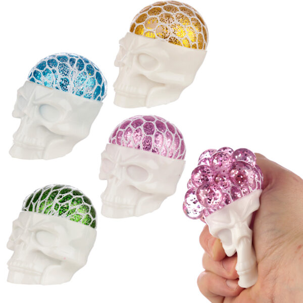 Fun Kids Squishy Squeezable Skull Head