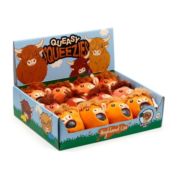 Queasy Squeezies Fidget Toy - Highland Coo Cow