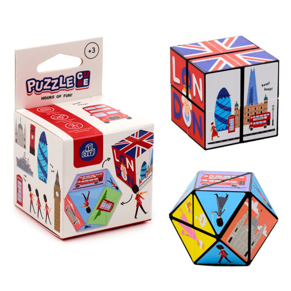 London Puzzle Cube Toy - A Fun Souvenir for Kids