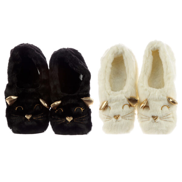 Toesties Heat Wheat Pack Warmer Slippers - Feline Fine Cat