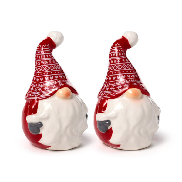 Ceramic Salt & Pepper Set - Scandi Christmas Gonk