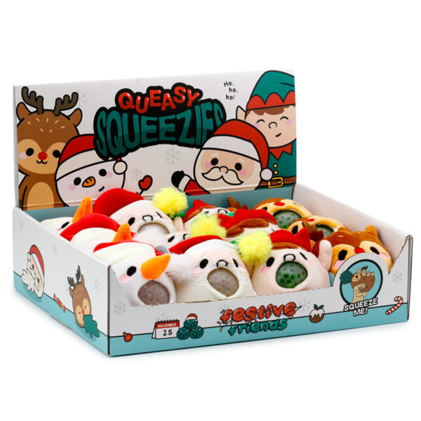 Queasy Squeezies Fidget Toy - Christmas Festive Friends